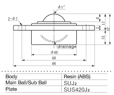 ISB Ball Transfer IJH-25