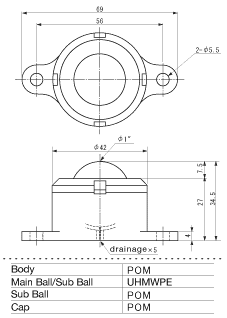 ISB Ball Transfer IP-25B