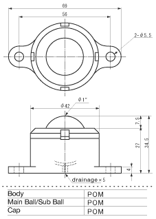 ISB Ball Transfer IP-25W